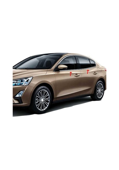 Ford Focus 5 (2019 Sonrası) Cam Çıtası Kromu 4 PRÇ. P.Çelik
