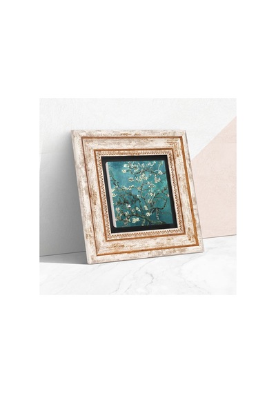 Pinecone Stone Van Gogh Badem Ağacı Taş Duvar Tablosu - Çerçeveli Taş Tablo - Dekoratif Duvar Sanatı - Modern Ev Ve Ofis Duvar Dekoru K1-64 Sku: Zeusb0brgmd7xl