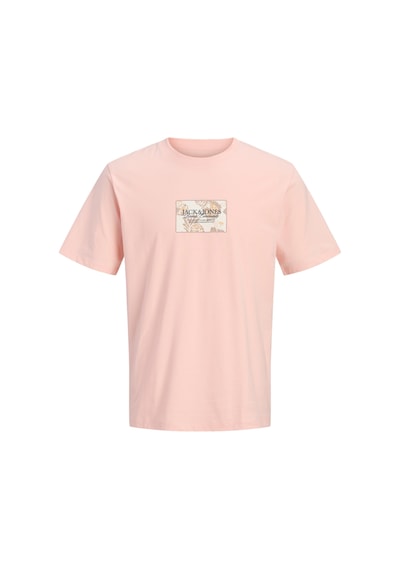 Jack & Jones Montauk Front Erkek Pembe Tişört 12297890-pm