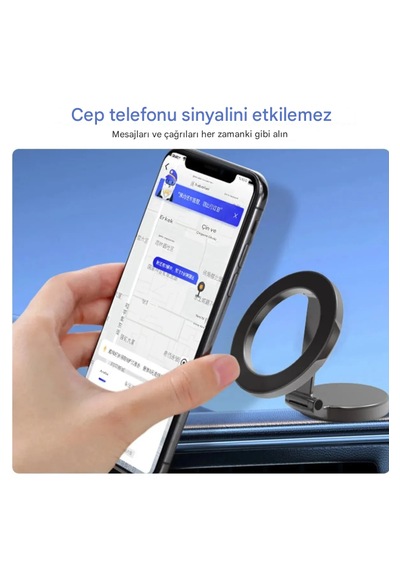 Mıknatıslı Katlanır Manyetik Araba İçi Magsafe Cep Telefonu Tut