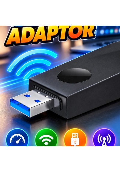 Ultratekno Dual Band Wifi Adaptör Usb 3.0 1200 Mbps Çift Antenli Kablosuz Alıcı