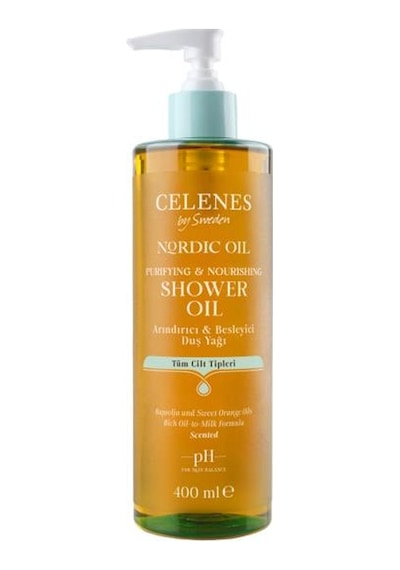Celenes Nordic Oil Tüm Ciltler için Besleyici Duş Yağı 400 ML