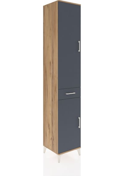 Hyperion Dolap 6 Raflı Tek Çekmeceli 2 Kapaklı 44x44x243 Çam-antrasit Atlas Çam Hyperion Dolap 6 Raflı Tek Çekmeceli 2 Kapaklı 44x44x243 Çam-antrasit Atlas Çam