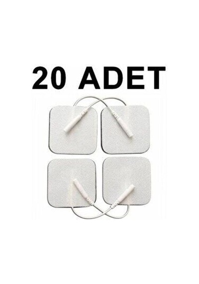 20 Adet Tens Pediı Kablolu Yedek Elektrot 5x5 Tens Pedi