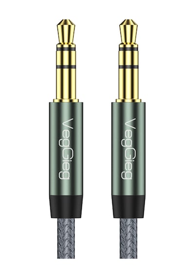 Veggieg 3.5mm Jack Trs Hi-fi Örgülü Aux Ses Kablosu 2 Metre