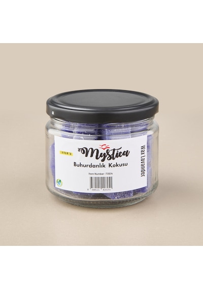 Wax Lavender Küp Buhurdanlık Kokusu - Mor - 7x9 Cm Çok Renkli