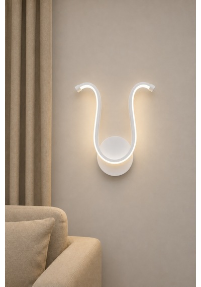 Vira Modern Led Duvar Apliği Günışığı Beyaz