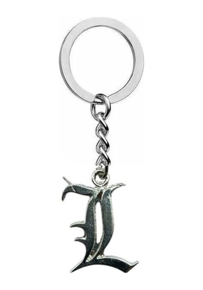 Santalio Death Note L Harfi Figürlü Unisex Anahtarlık Zekânın Ve Sessiz Gücün Temsilcisi