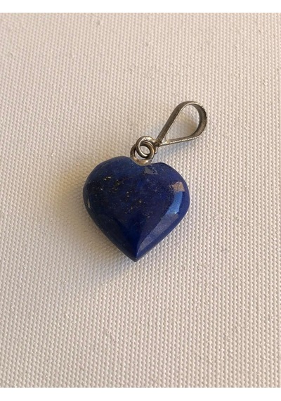 Doğal Lapis Lazuli Taşı Kalp Kolye Ucu 1,3 1,6 CM