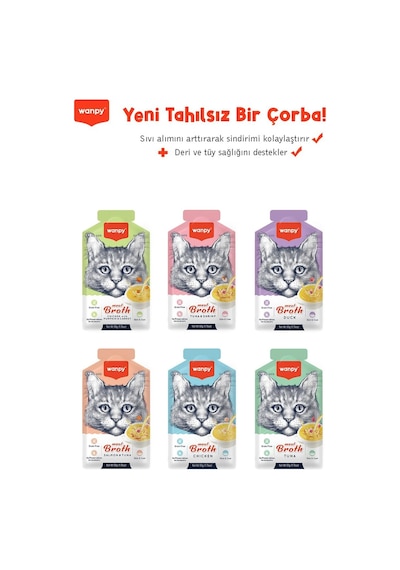 Wanpy Kedi Çorba 6 Çeşit