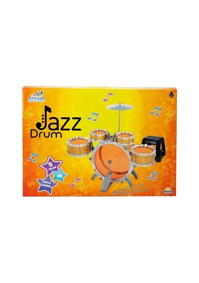 1080080 Eccho, Davul Set - Jazz Drum / 5 Adet Davul, Zil Ve Tabure / +3 Yaş