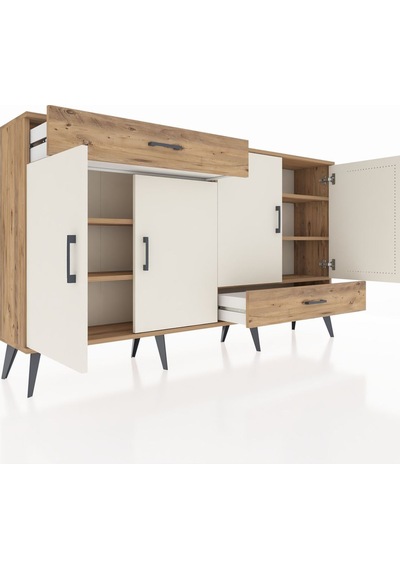 Arges Konsol 5 Raflı 2 Çekmeceli 4 Kapaklı 176x30x99 Çam-aytaşı/ç Çam-aytaşı/çam Arges Konsol 5 Raflı 2 Çekmeceli 4 Kapaklı 176x30x99 Çam-aytaşı/ç Çam-aytaşı/çam