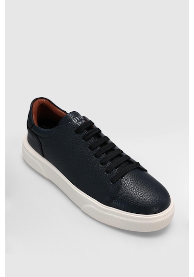 Lufian Tommy Lacivert Erkek Deri Sneaker Lacivert