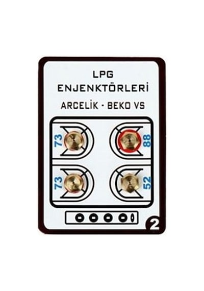 Lpg Ocak Memesi̇ Enjektör 4lü Set Arçelik Beko Uyumlu Tüp Lpg Ocak Memesi̇ Enjektör 4lü Set Arçelik Beko Uyumlu Tüp
