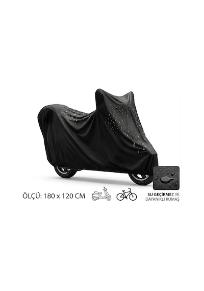 Motosiklet Ve Scooter Koruma Brandası Su Ve Toz Geçirmez 180x120 Cm