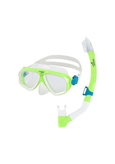 Speedo Speedo Speedo Ju Adventure Mask Snorkel Unısex Çocuk Yeşil Maske Ve Şnorkel Set 20142