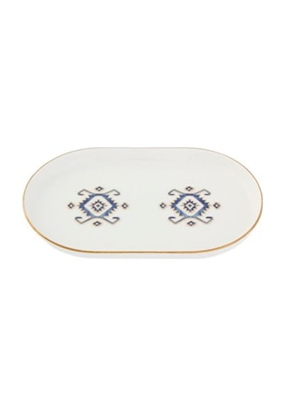 Porland Arabesque Serisi 18cm Kayık Tabak Desen5