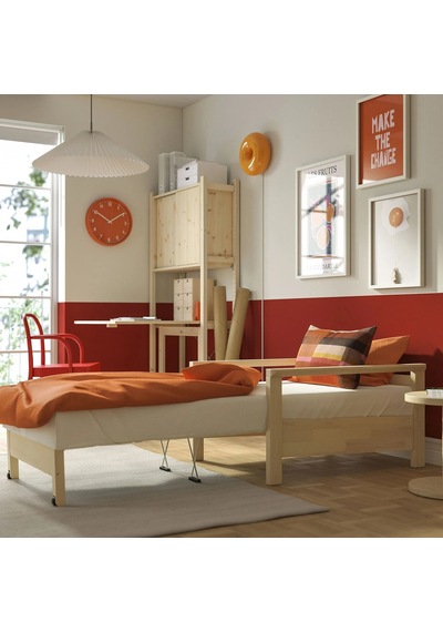 Ikea Bej Rahat Kanepe - Yataklı Tekli Koltuk