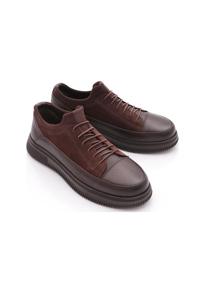 Dgn 1502 Erkek Bağcikli Sneakers Ayakkabi Kahve