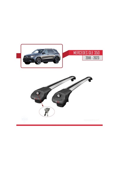 Mercedes Gle V167 2018 Sonrası İle Uyumlu Ace-1 Ara Atkı Tavan Barı Gri