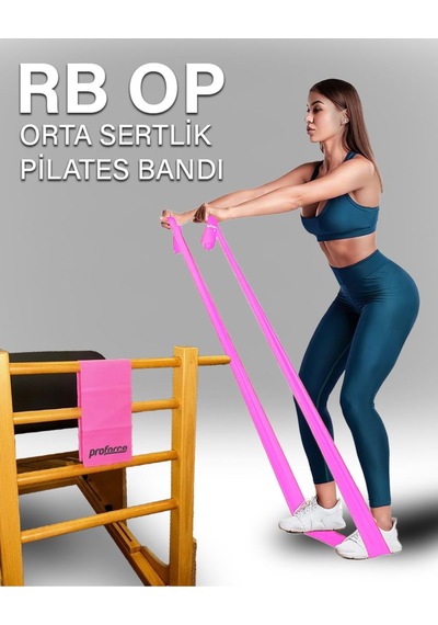 Pilates Lastiği Orta Sert Rb Op Pembe
