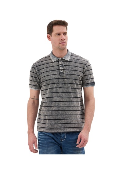 Cipo & Baxx Erkek Çizgili Polo Yaka Basic T-shirt - Ct858 Ant