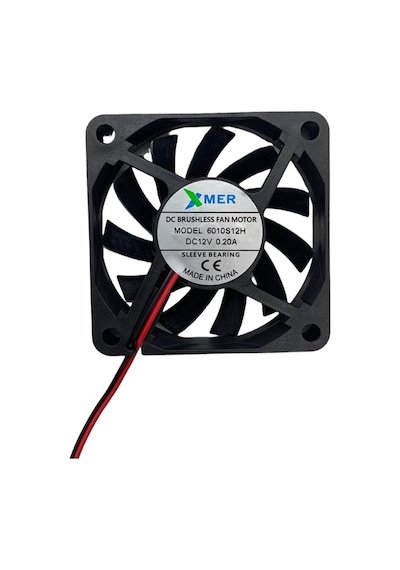 60X60X10mm 12V 0.20A 2P XMER FAN