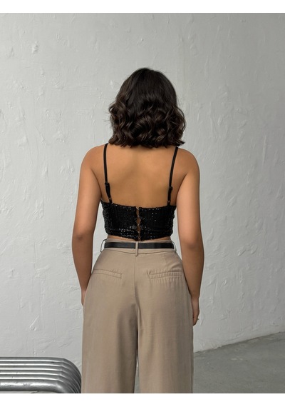 Verymoda Pulpayet Abiye Büstüyer - F2063 Siyah