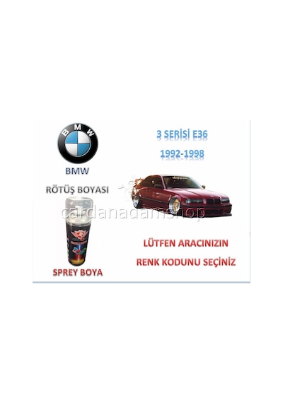 Bmw E36 Rötüş Boyası 1992-1998 3 Serisi Sprey Boya (520384725)