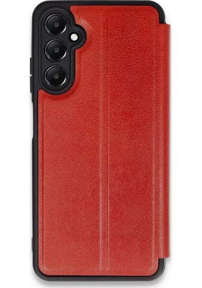 Newface Samsung Uyumlu Galaxy S24 Fe Kılıf Flip Cover - Kırmızı - Özel Seri 8683140818807