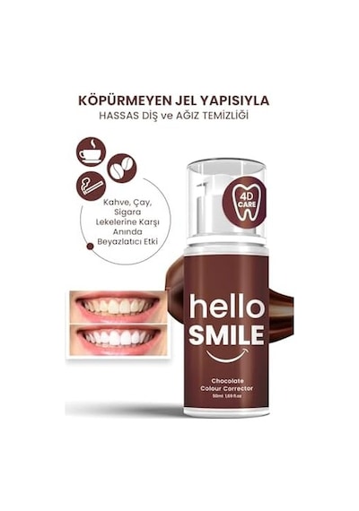 Çikolata Aromalı Anında Beyazlatıcı Diş Jeli