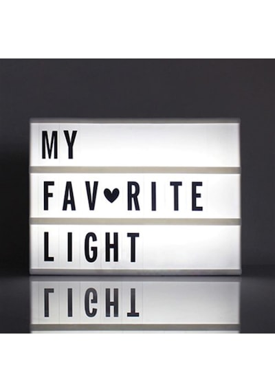 Orta Boy Light Box 96 Harfli Beyaz