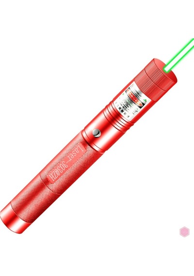 Lazer 303 Şarjlı Güçlü Lazer Kalem + Şarj Aparatı Kırmızı