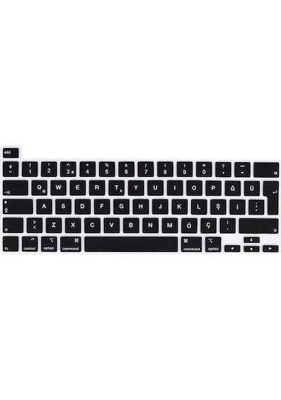 Apple Uyumlu MacBook Pro 13.3' 2020 A2251 Q Klavye Koruyucu Silikon Ped 001