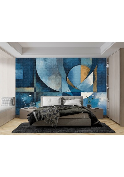 Abstract Geometrik Şekiller Poster Duvar Kağıdı Renkli