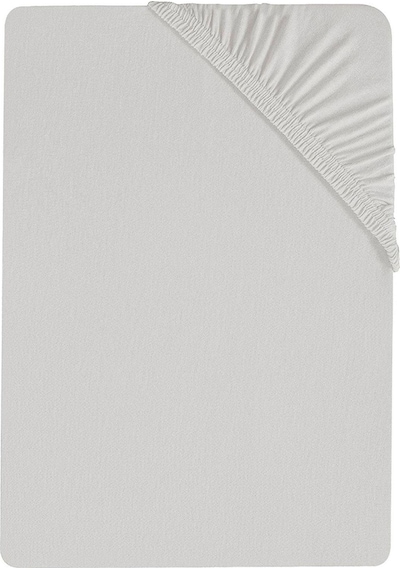 80 X 200 + 30 Cm Düz Pamuklu Tek Kişilik Lastikli Fitted Penye Çarşaf Açık Gri