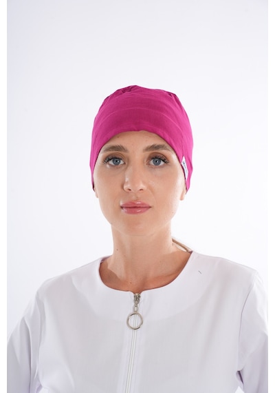 Düz Vişne Renk Doktor Hemşire Hastane Aşçı Medikal Cerrahi Bone B