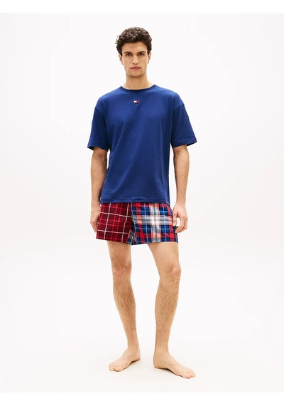 Tommy Hilfiger Ss Woven Short Prınt Set Erkek Kırmızı Boxer - Um0um03832