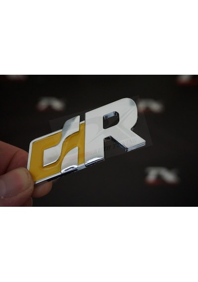 Volkswagen R R32 R36 Gtı Racing Krom Metal Ön Panjur Vidalı Logo