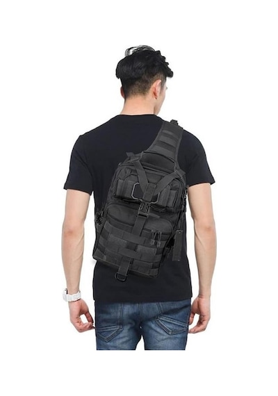 Taktikal Tk1002 Bodybag 20 Lt Çapraz Askılı Çanta Siyah