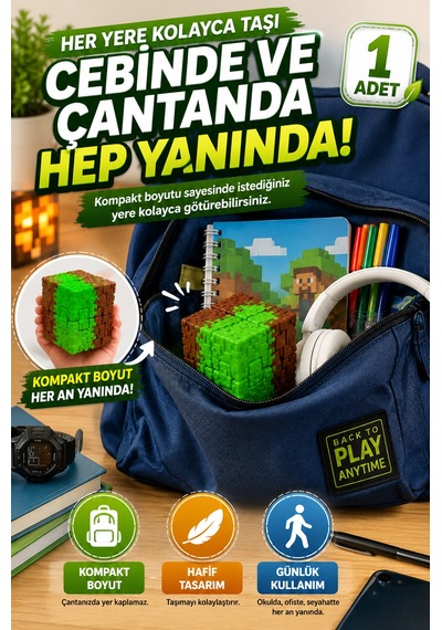 Çimen Desenli Infinity Cube Sonsuz Küp Hareketli Stres Küpü Katlanabilir Fidget Oyuncak 1 Adet Tr