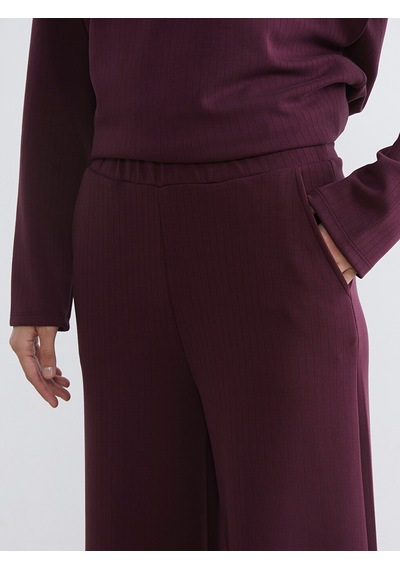 Lcw Everyday Bordo Soft Touch Modal Karışımlı Kadın Eşofman Altı