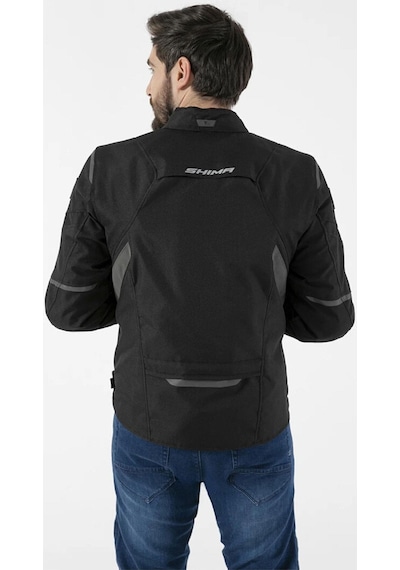 Shima Rush 2.0 Korumalı Motosiklet Montu Siyah