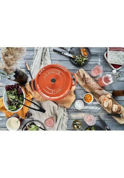 Staub 405112980 Döküm Tencere, Yuvarlak, Tarç Diğer