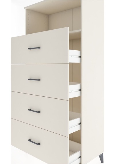 Hyperion Dolap Tek Raflı 4 Çekmeceli 88x44x182 Aytaşı-aytaşı Aytaşı
