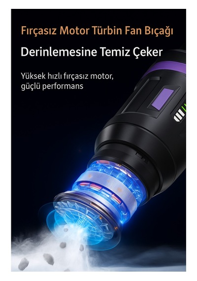 Mini Şarjlı Süpürge Üfleme Özellikli 8 Başlıklı Güçlü Motorlu Araba Ev Klavye Ve Hassas Alan Temizliği Diğer
