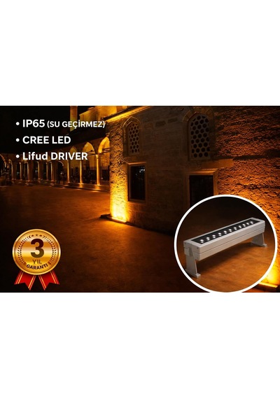 Amber Rengi Wallwasher Led Aydınlatma Duvar Ve Ağaç Boyama Su Geçirmez/cree Led/lifud Driver 100cm Çok Renkli