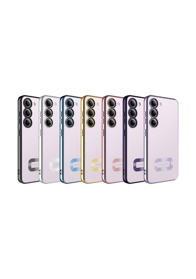 Zore Galaxy S23 Plus Uyumlu Kamera Korumalı Logo Gösteren Ogaa Omega Kılıf-derin Mor