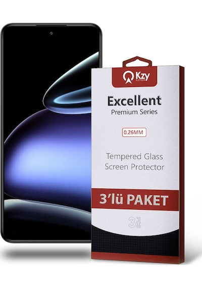 General Mobile Gm24 Pro Temperli Ekran Koruyucu Kırılmaz Cam Ekonomik 3'lü Paket