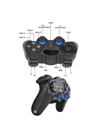 Lobo 2.4g Wireless 2 Adet Gamepad Kablosuz Oyun Kolu Pc Ps3 Kol Tv Box Android Tv Telefon/tablet 2x